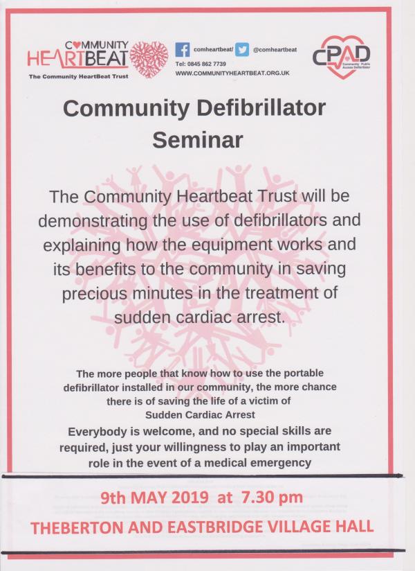Community Defibrillator Seminar